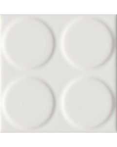 Mosa 16906-1010 Classics Kho Liang Ie Collection white pattern gloss 10x10 7,8mm