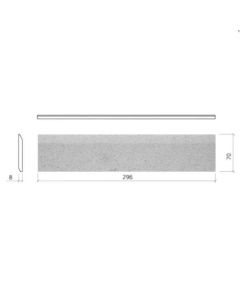 Mosa 76285BN307 Global Collection flaked pebble grey pattern matt 30x7 8mm