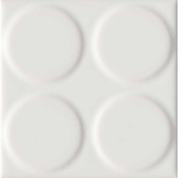 Mosa 16906-1010 Classics Kho Liang Ie Collection white pattern gloss 10x10 7,8mm