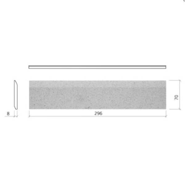 Mosa 76245BN307 Global Collection flaked volcanic grey pattern matt 30x7 8mm