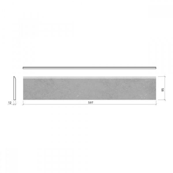 Mosa Solids 9,5x59,7cm Grijs Mat (5110BP060010)