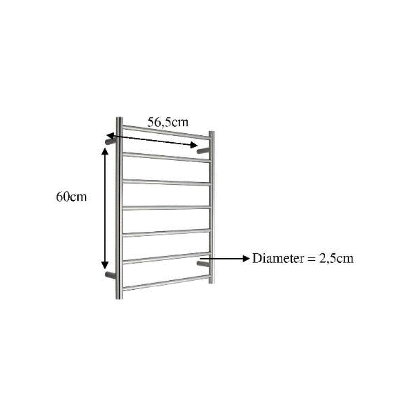Warmup ® Elektrische handdoekradiator HTR2 - 800 x 600