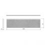 Mosa Divers 9,5x30cm Grijs Mat (206BP030010) thumbnail