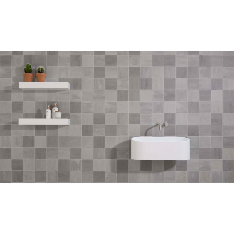 Mosa Scenes 6121V Vloertegel 150X150 Cool Grey Clay 7.5mm Mat R10